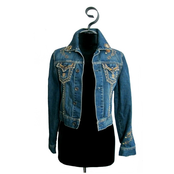 jeweled denim jacket